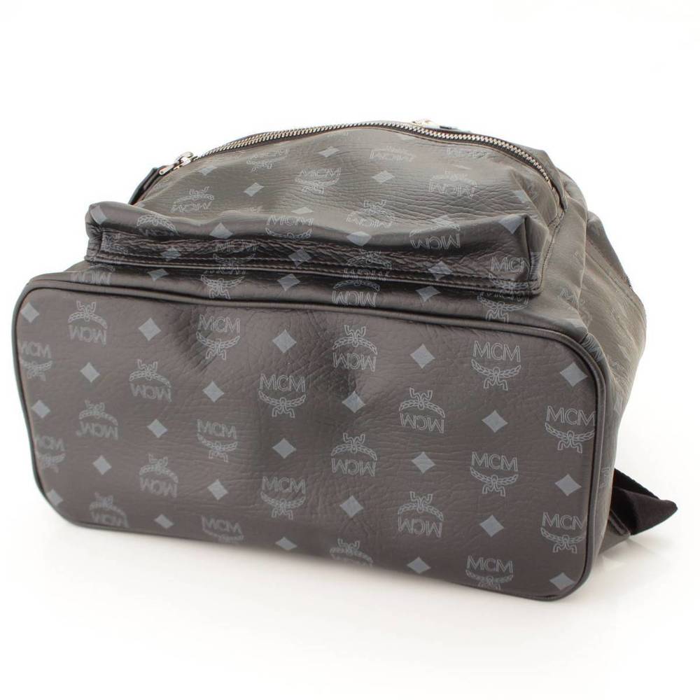 Mcm Backpack Rucksack Logogram Studded Black - image 5